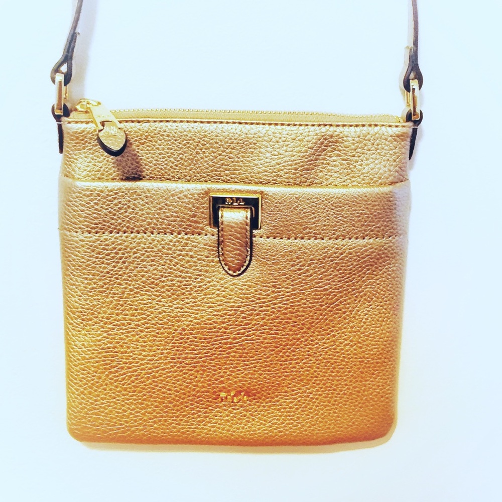 Ralph Lauren Gold Crossbody Purse